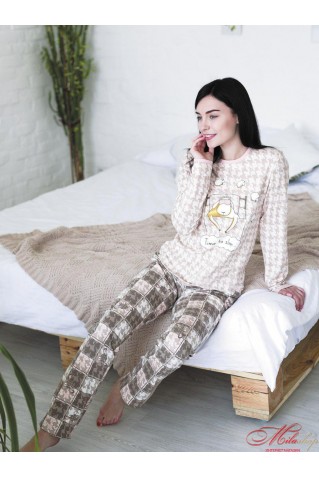 Очаровательная утепленная пижама Leinle 189